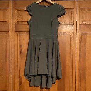 Small, grey dress.